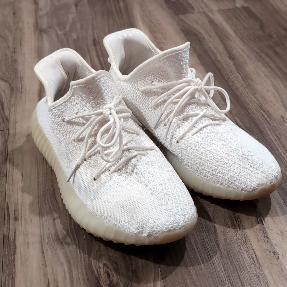 Mens Adidas Yeezy Boost 350 V2 Cream Triple White